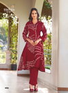 Zalak Vol 4 By Radhika Rayon Discharge Foil Printed Kurti With Bottom Suits